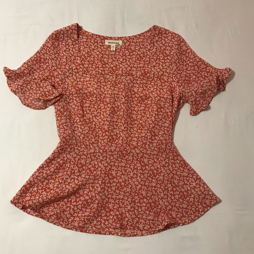 Flower print blouse
